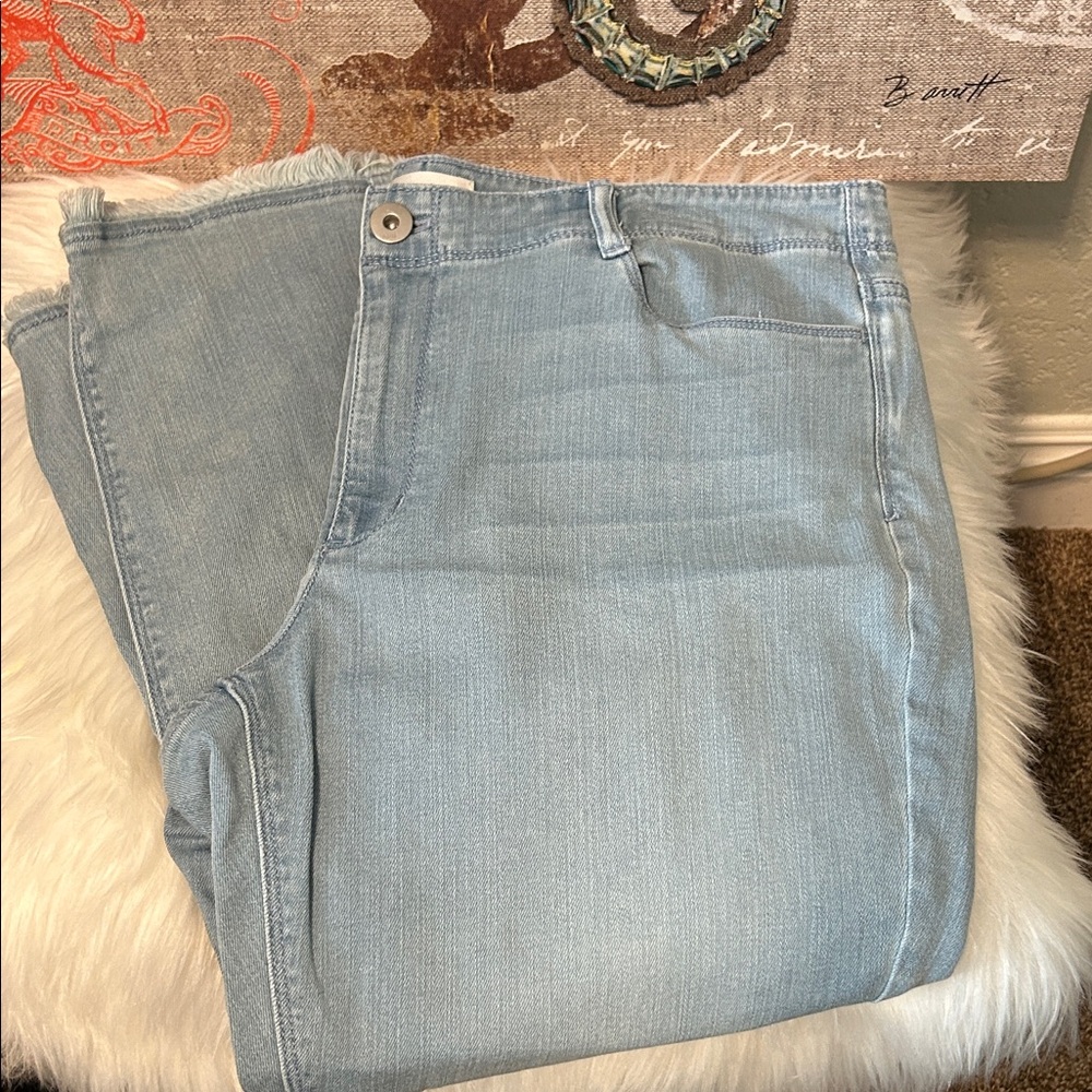 J. Jill Light Blue Straight Leg Jeans